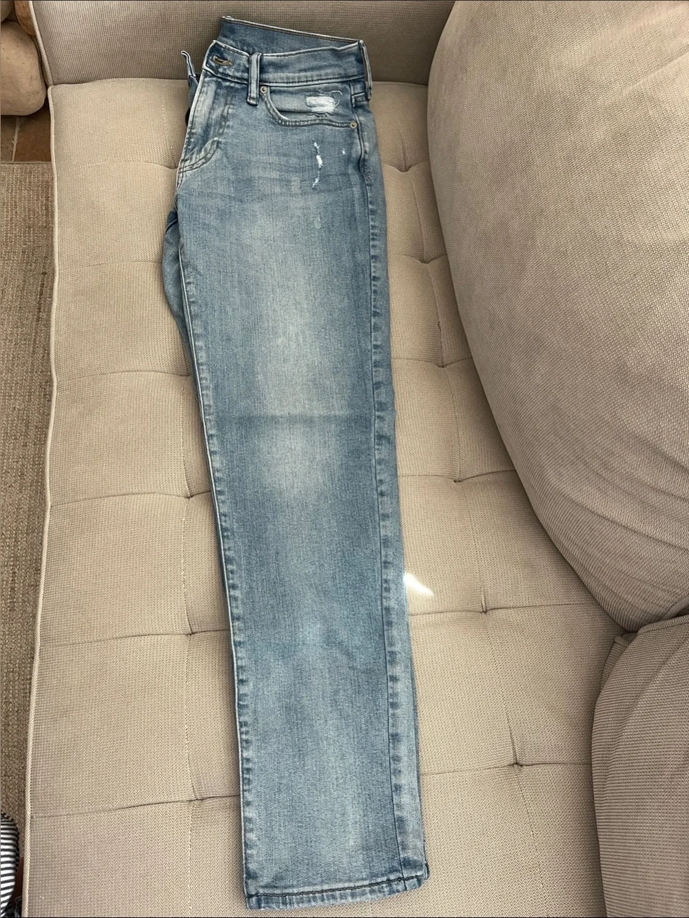 Abercrombie & Fitch Light Wash Slim Straight Jeans
